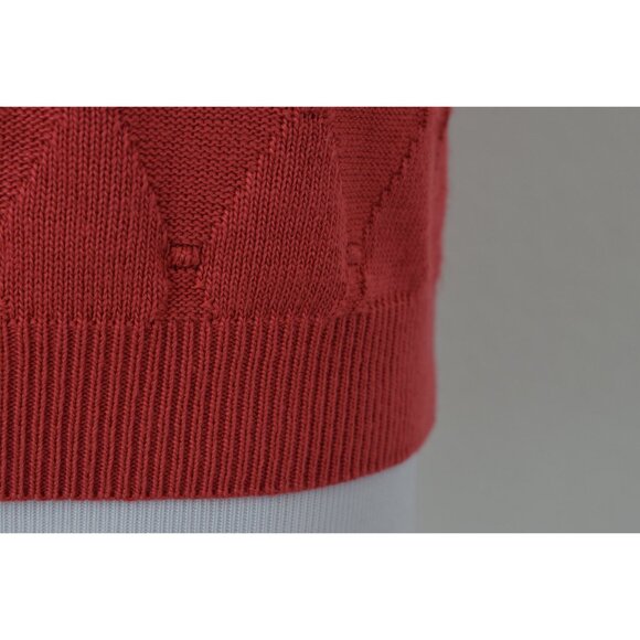 Vintage 80s Pullover Salmon Knit Top | size PL - Picture 7 of 10